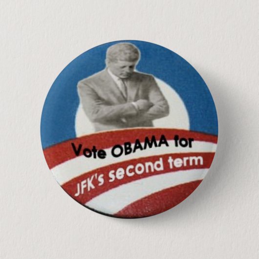 Obama/JFK Logo Button (Voorkant)