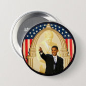 OBama/JFK Retro Style Button (Voorkant /achterkant)