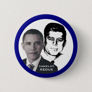 Obama & JFK Ronde Button 5,7 Cm