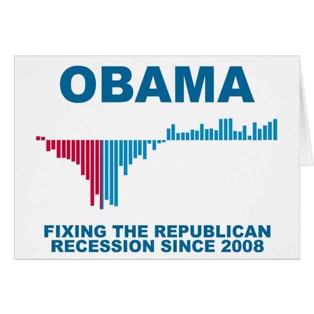 Obama Job Growth Graph (Voorkant Horizontaal)