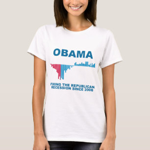 Obama Job Growth Graph T-shirt