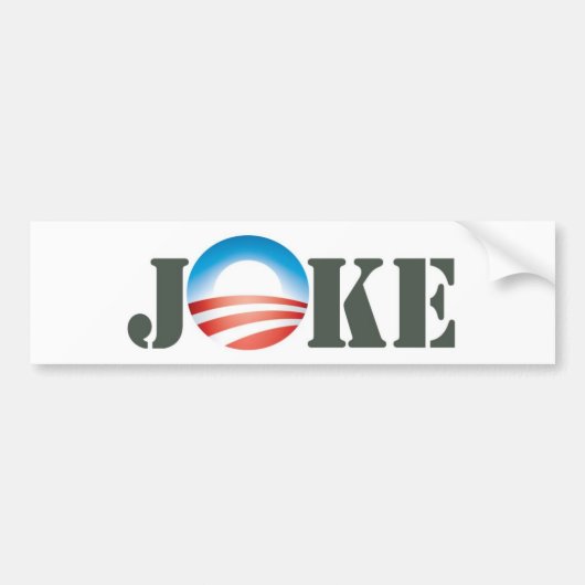 Obama = Joke Bumpersticker (Voorkant)