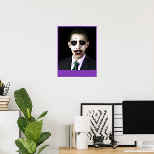 Obama Joker  Poster (Thuiskantoor)