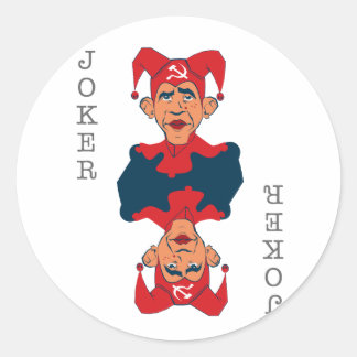 Obama-Joker Ronde Sticker