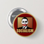 Obama Joker - Socialisme Ronde Button 5,7 Cm (Voorkant /achterkant)