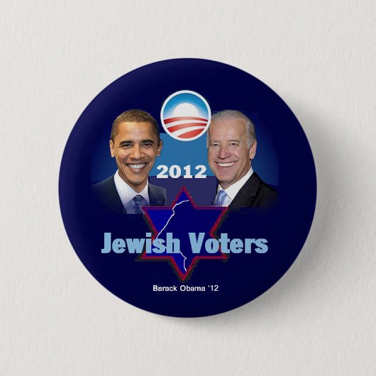 Obama Joodse Button (Voorkant)