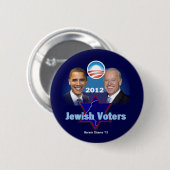 Obama Joodse Button (Voorkant /achterkant)
