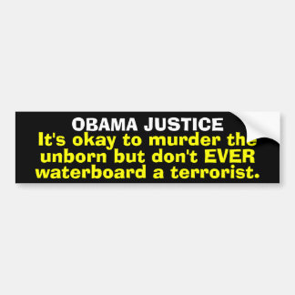 Obama Justice Bumpersticker