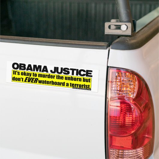 Obama Justice Bumpersticker (Op Truck)