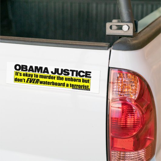 Obama Justice Bumpersticker (Op Truck)