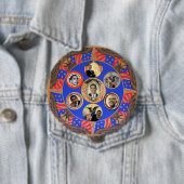 Obama Kaleidoscope 4-inch Button (In situ)