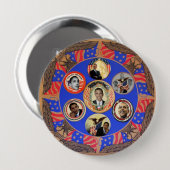 Obama Kaleidoscope 4-inch Button (Voorkant /achterkant)