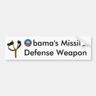 Obama katapult raketverdedigingswapen bumpersticker