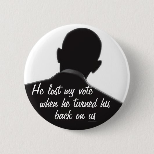 Obama keerde ons terug ronde button 5,7 cm (Voorkant)