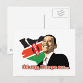 Obama Kenya Briefkaart (Voorkant / Achterkant)