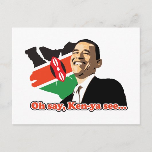 Obama Kenya Briefkaart (Voorkant)