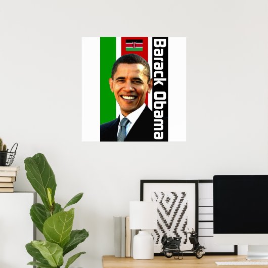 Obama Kenyan Heritage Poster (Thuiskantoor)