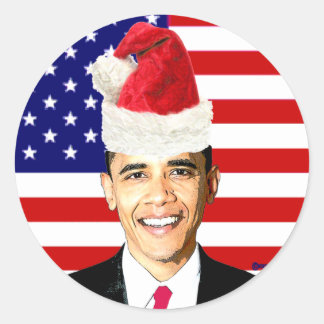 Obama Kerst stickers