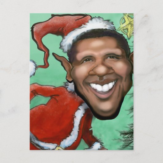 Obama Kerstmis Feestdagenkaart (Voorkant)