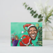 Obama Kerstmis Feestdagenkaart (Staand voorkant)