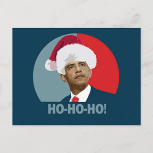 Obama Kerstmis Ho Ho Ho Feestdagenkaart