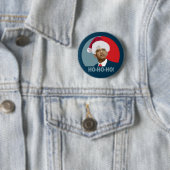 Obama Kerstmis Ho Ho Ho Ronde Button 5,7 Cm (In situ)