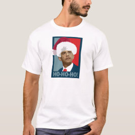 Obama Kerstmis Ho Ho Ho T-shirt