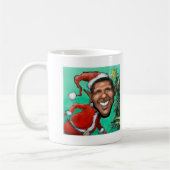Obama Kerstmis Koffiemok (Links)