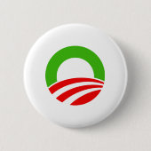 Obama Kerstmis Ronde Button 5,7 Cm (Voorkant)
