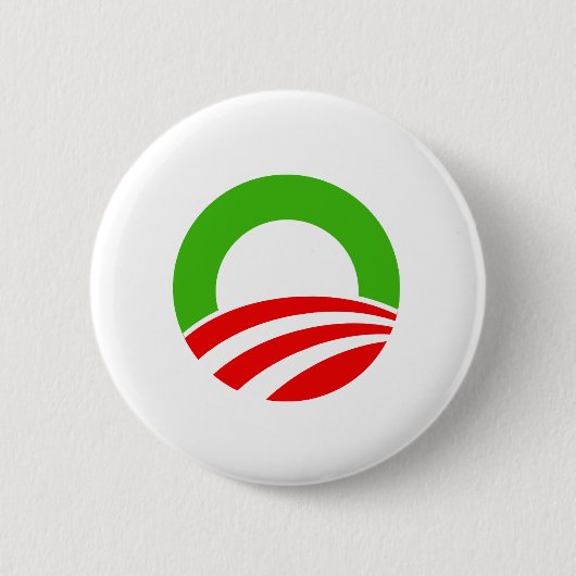 Obama Kerstmis Ronde Button 5,7 Cm (Voorkant)