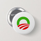 Obama Kerstmis Ronde Button 5,7 Cm (Voorkant /achterkant)
