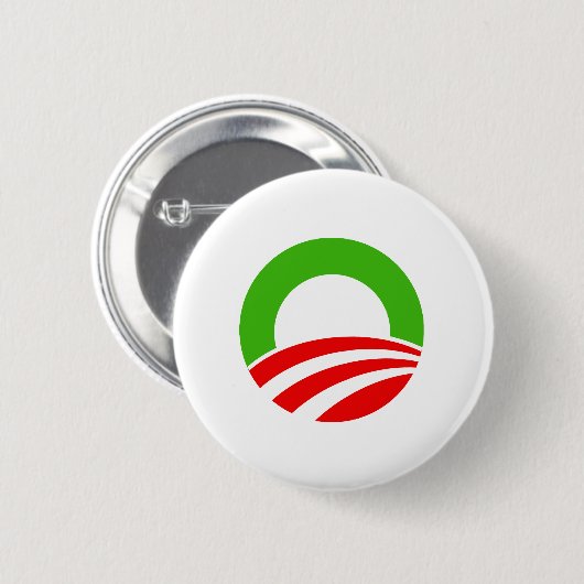 Obama Kerstmis Ronde Button 5,7 Cm (Voorkant /achterkant)