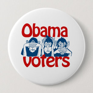 Obama kiezers ronde button 4,0 cm