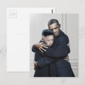 Obama Kim Jong Un Noord-Korea Love Briefkaart (Voorkant / Achterkant)