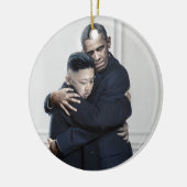 Obama Kim Jong Un Noord-Korea Love Keramisch Ornament (Links)
