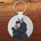 Obama Kim Jong Un Noord-Korea Love Sleutelhanger (Voorkant)