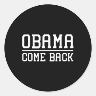 Obama komt terug Gift_1 Ronde Sticker