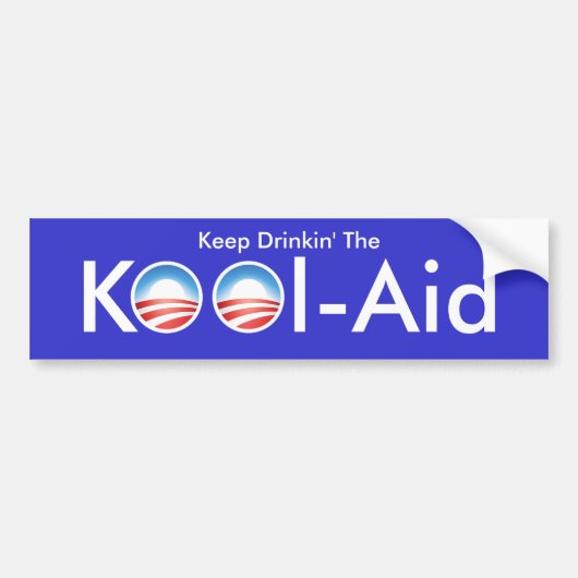 Obama Kool-Aid Bumpersticker (Voorkant)