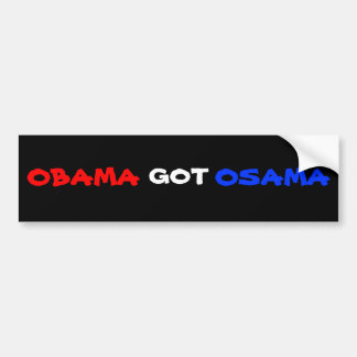 Obama kreeg Osama RED/WHITE/BLUE Bumperstickers