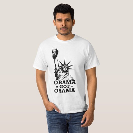 obama kreeg osama t-shirt (Voorkant volledig)