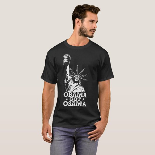 obama kreeg osama t-shirt (Voorkant volledig)