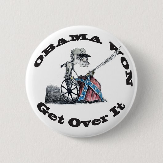 Obama krijgt het over ronde button 5,7 cm (Voorkant)