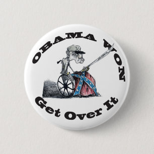 Obama krijgt het over ronde button 5,7 cm