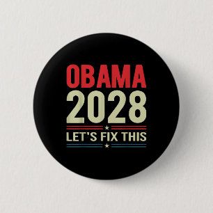 Obama laat dit protest oplossen en de democratie r ronde button 5,7 cm