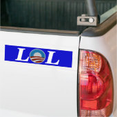 Obama Laughing Out Loud LOL Bumpersticker (Op Truck)