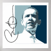 OBAMA LEADERSHIP BLUE -.png Poster (Voorkant)
