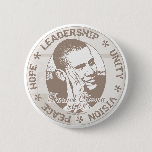 Obama Leadership Button  (Voorkant)