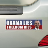 Obama Les - Freedom Dies Bumpersticker (Op auto)