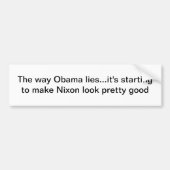 Obama leugens bumpersticker (Voorkant)
