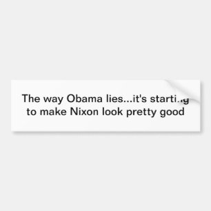 Obama leugens bumpersticker